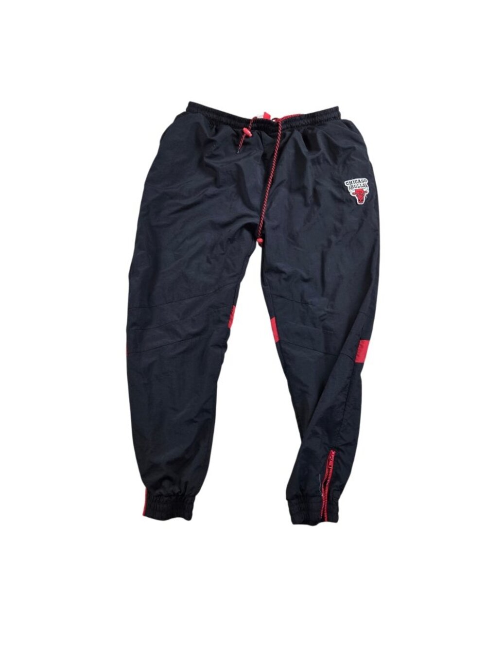 Mitchell & Ness Chicago Bulls Pants Mens 2XL Red Black Mesh Lined Tapered